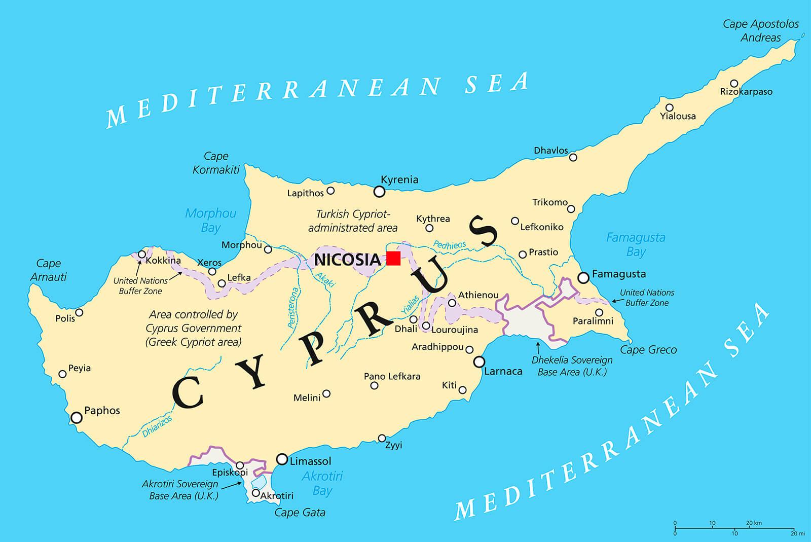 Cypern Kort | Kort