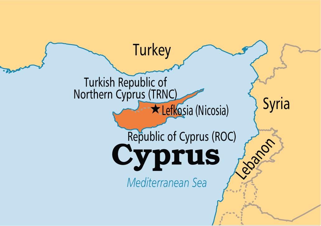 republikken Cypern kort