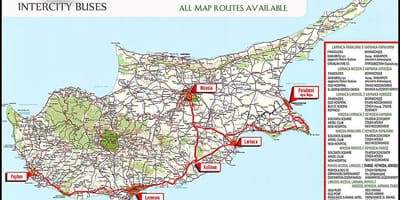 Cypern bus rute kort