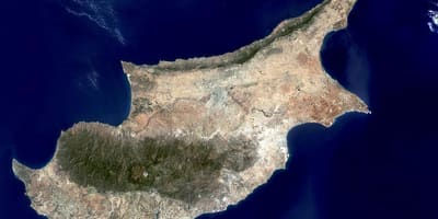 Cypern kort satellit